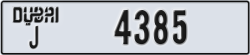 dubai - code - J - number -4385
