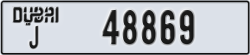 dubai - code - J - number -48869