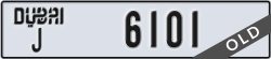 dubai - code - J - number -6101
