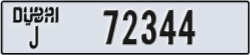 dubai - code - J - number -72344