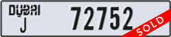 dubai - code - J - number -72752