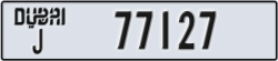 dubai - code - J - number -77127
