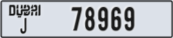 dubai - code - J - number -78969