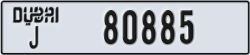 dubai - code - J - number -80885