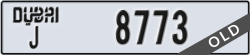 dubai - code - J - number -8773