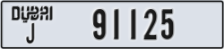 dubai - code - J - number -91125
