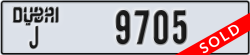 dubai - code - J - number -9705