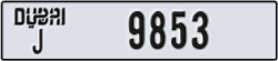dubai - code - J - number -9853