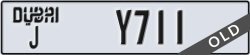 dubai - code - J - number -Y711