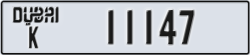 dubai - code - K - number -11147