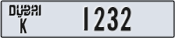 dubai - code - K - number -1153