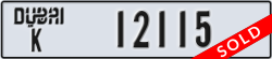 dubai - code - K - number -12115