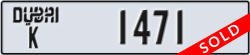dubai - code - K - number -1471