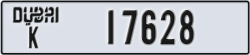 dubai - code - K - number -17628