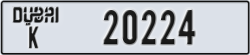 dubai - code - K - number -20224