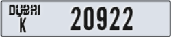dubai - code - K - number -20922