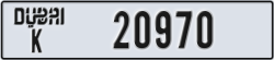 dubai - code - K - number -20970