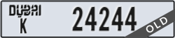 dubai - code - K - number -24244