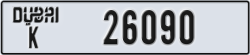 dubai - code - K - number -26090