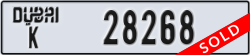 dubai - code - K - number -28268