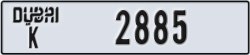 dubai - code - K - number -2885