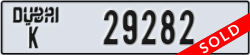 dubai - code - K - number -29282