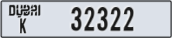dubai - code - K - number -32322