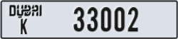 dubai - code - K - number -33002