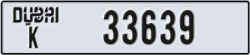 dubai - code - K - number -33639