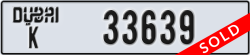 dubai - code - K - number -33639