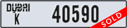 dubai - code - K - number -40590