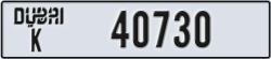 dubai - code - K - number -40651