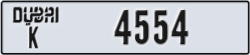 dubai - code - K - number -4554