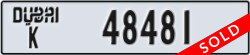 dubai - code - K - number -48481