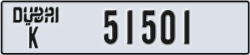 dubai - code - K - number -51501