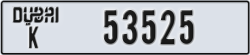dubai - code - K - number -53525