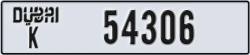 dubai - code - K - number -54306