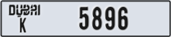 dubai - code - K - number -5896