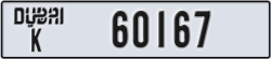 dubai - code - K - number -60167