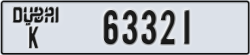 dubai - code - K - number -63321