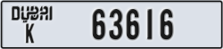 dubai - code - K - number -63616