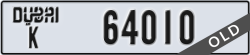 dubai - code - K - number -64010