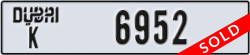 dubai - code - K - number -6952