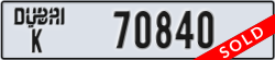 dubai - code - K - number -70840