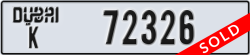 dubai - code - K - number -72326