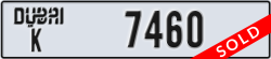 dubai - code - K - number -7460