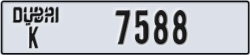 dubai - code - K - number -7509