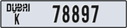 dubai - code - K - number -78897