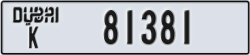dubai - code - K - number -81381