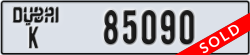 dubai - code - K - number -85090